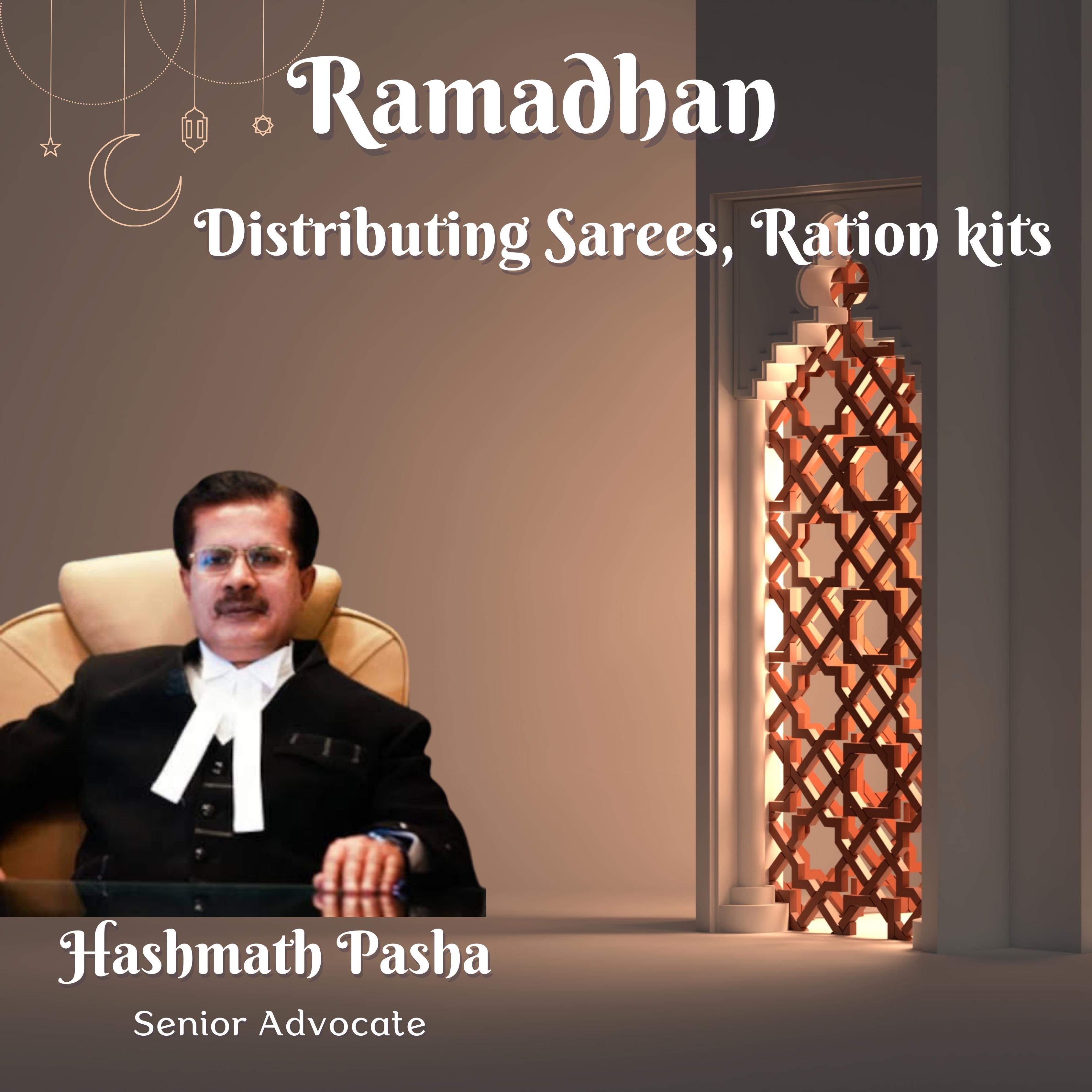 Ramadan: Distributing Sarees and Ration Kits